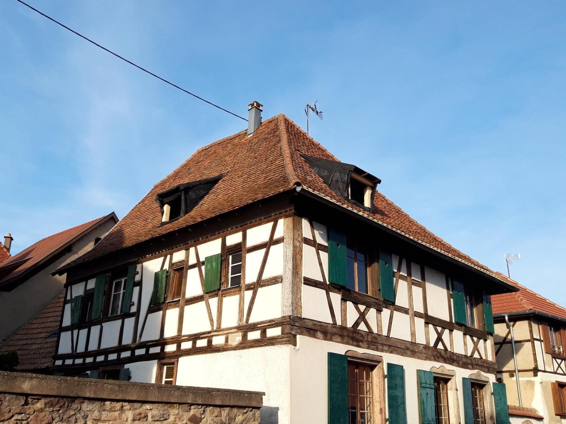 Fachwerkfassade von 1723